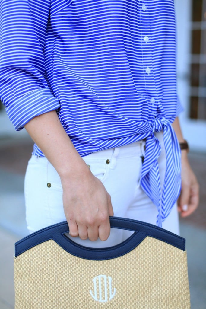 front tie tee shirt