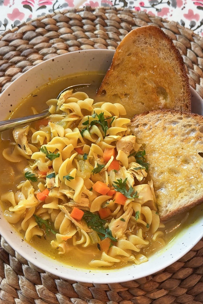 The Best Chicken Noodle Soup - Lemon Stripes
