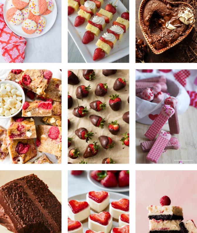 Cute and Easy valentine's Day dessert recipes